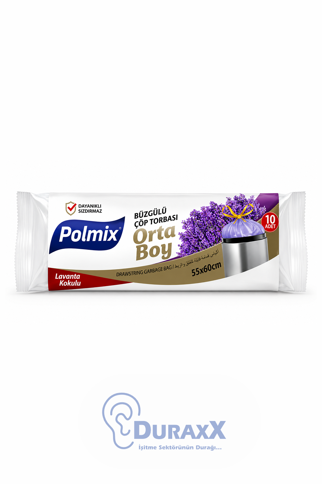 Polmix Çöp Poşeti Orta Boy Lavanta (55x60)