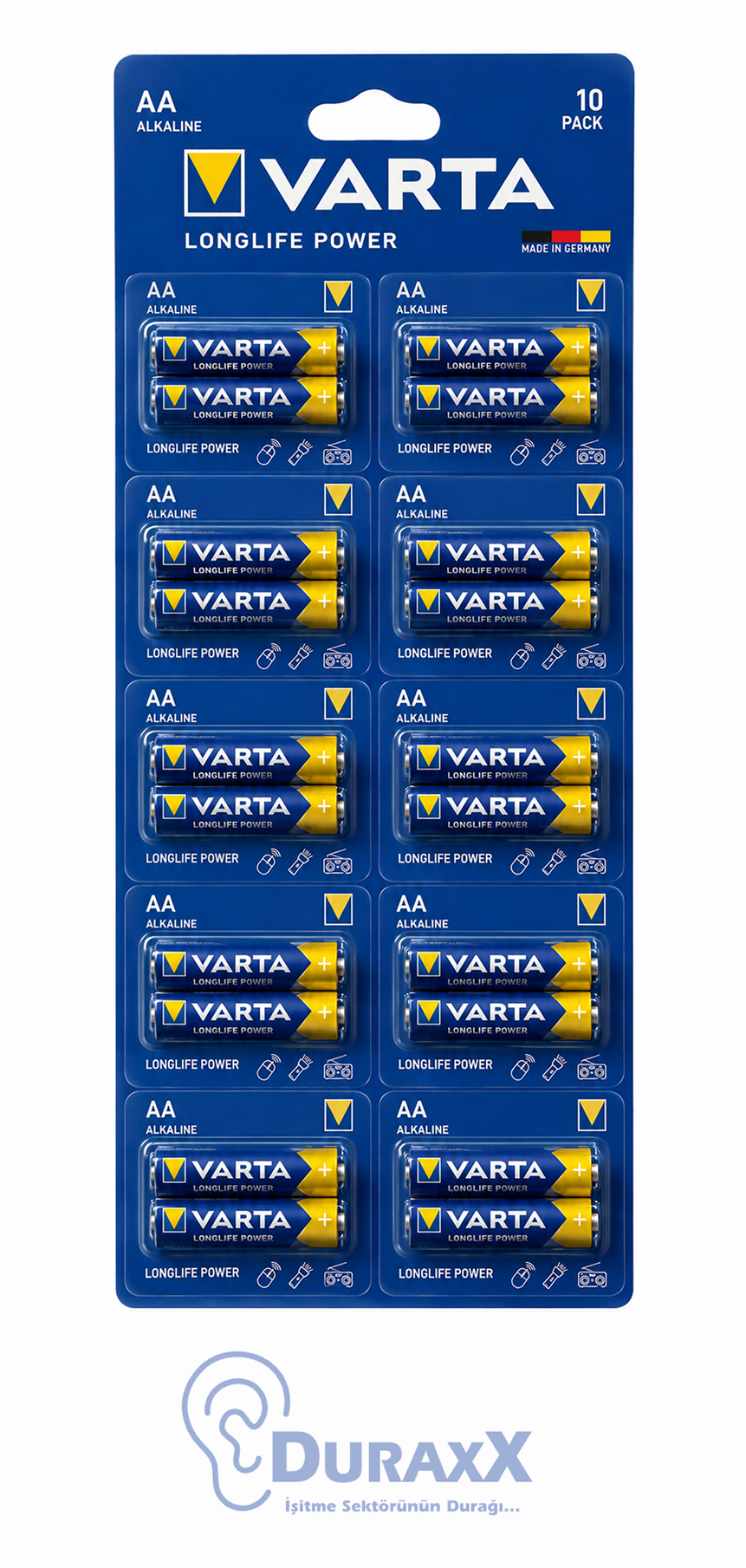 Varta Energy Kartela Kalem Pil AA