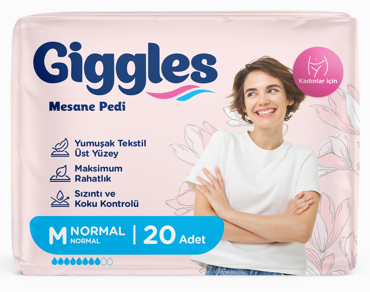 Giggles Men Mesane Pedi Large 20'li