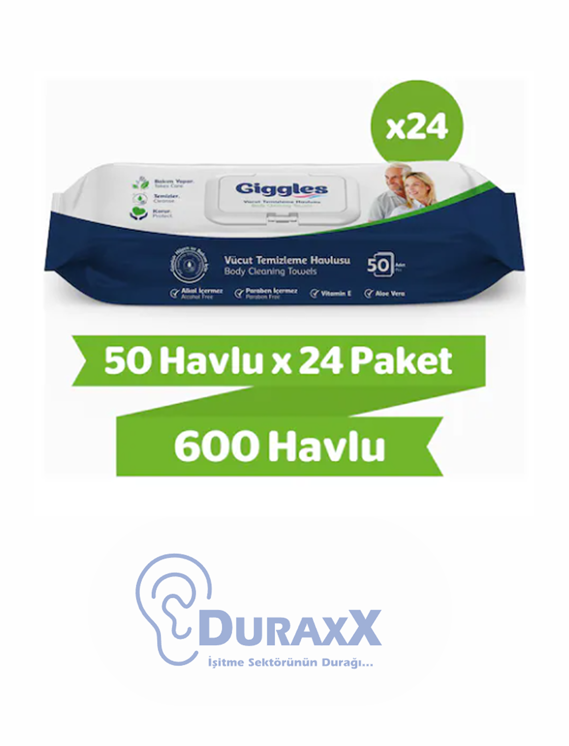 Giggles Perine Vücut Temizleme Havlusu