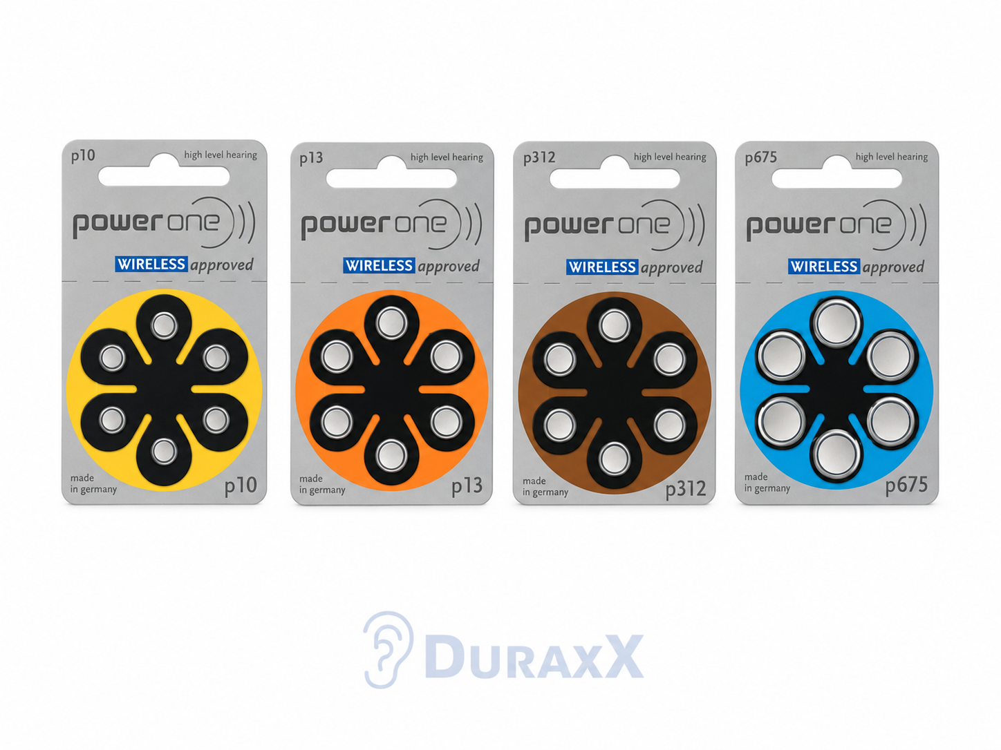 POWERONE SPİDER 10 Pack Wireless Approved İşitme Cihazı Pili (6'lı Paket)