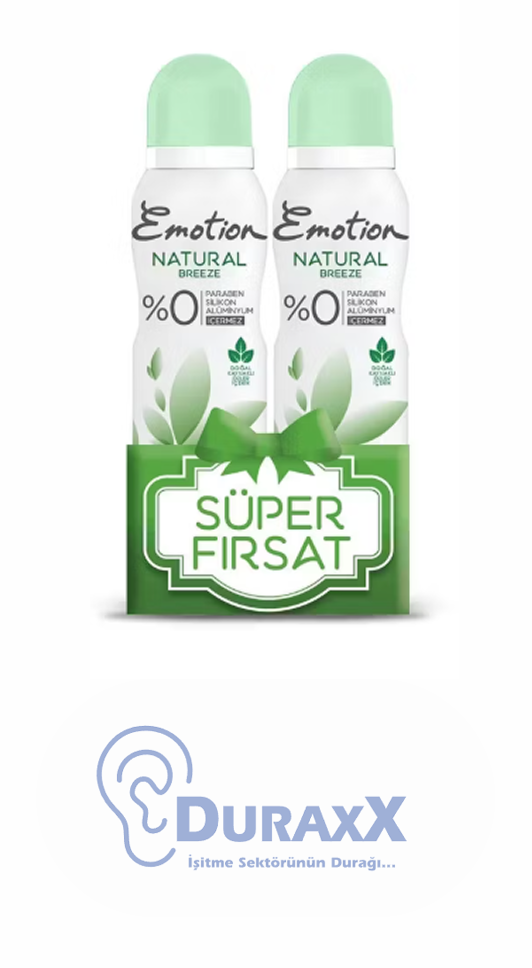 Emotion Deo 150ml Natural Breeze 2Lİ