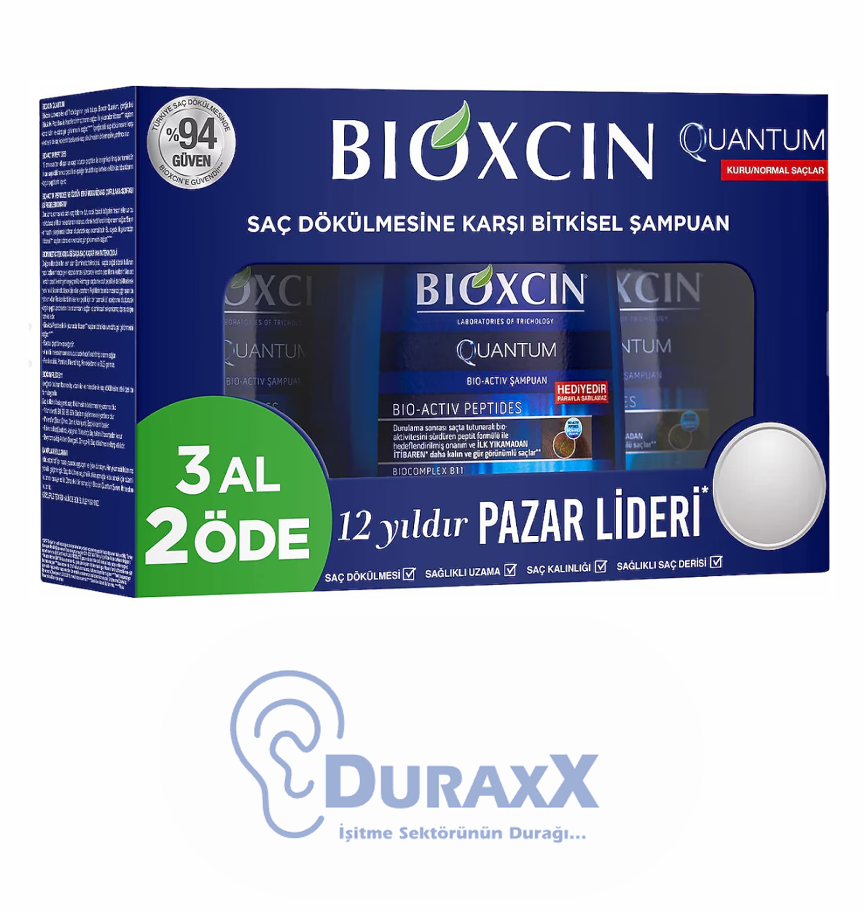 Bioxcin Şamp 300ml 3 Al 2 Öde Quantum Normal/Kuru