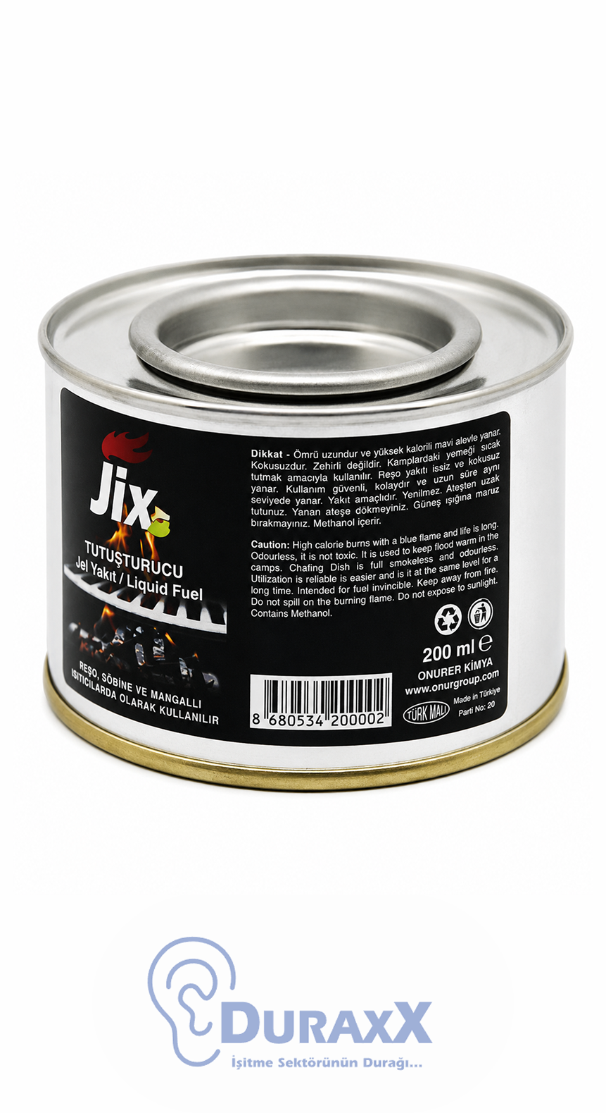 Jix Yakıt Tutuşturucu Jel Teneke 200 ml.