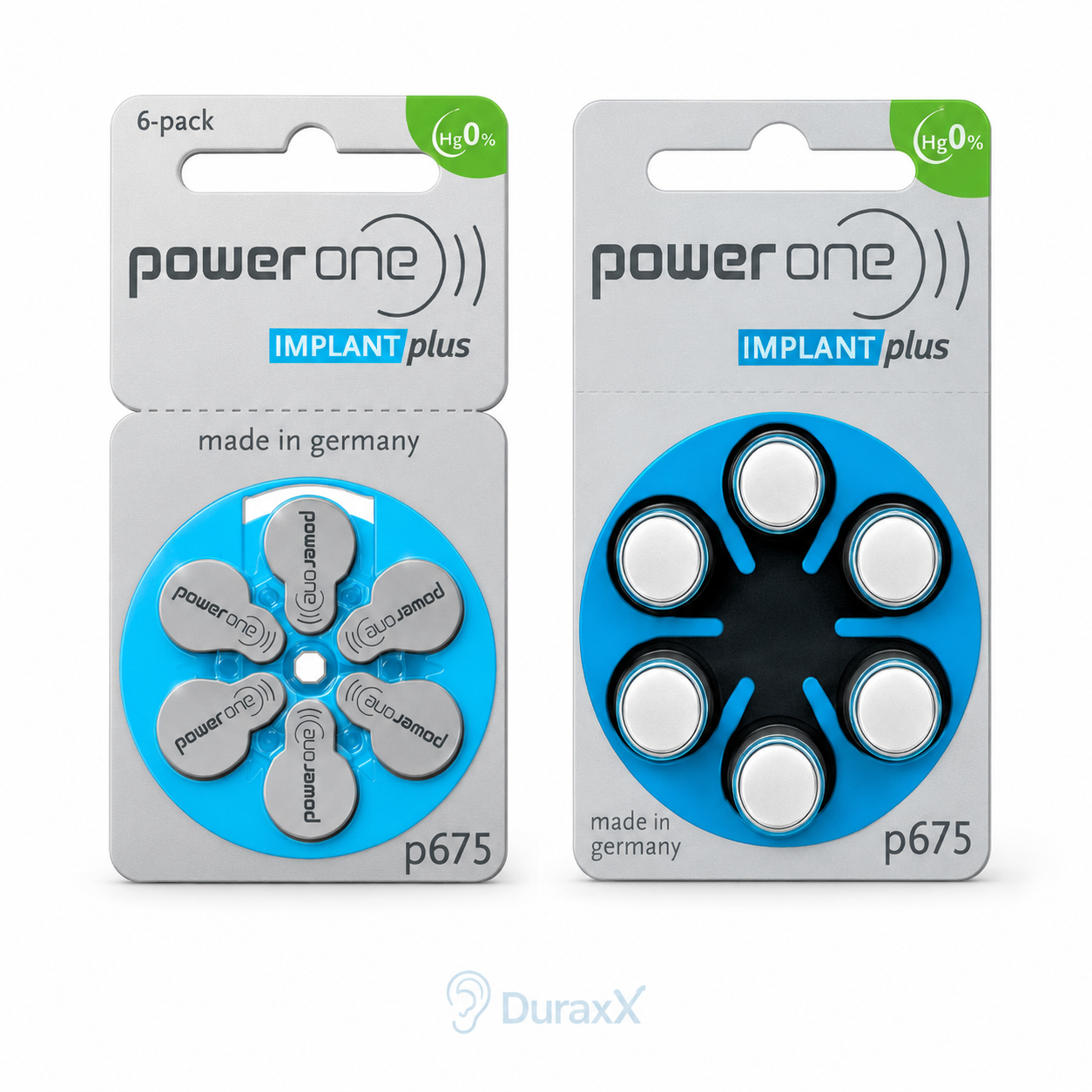 Powerone Implant Plus Koklear İmplant Pili (6'lı Paket)