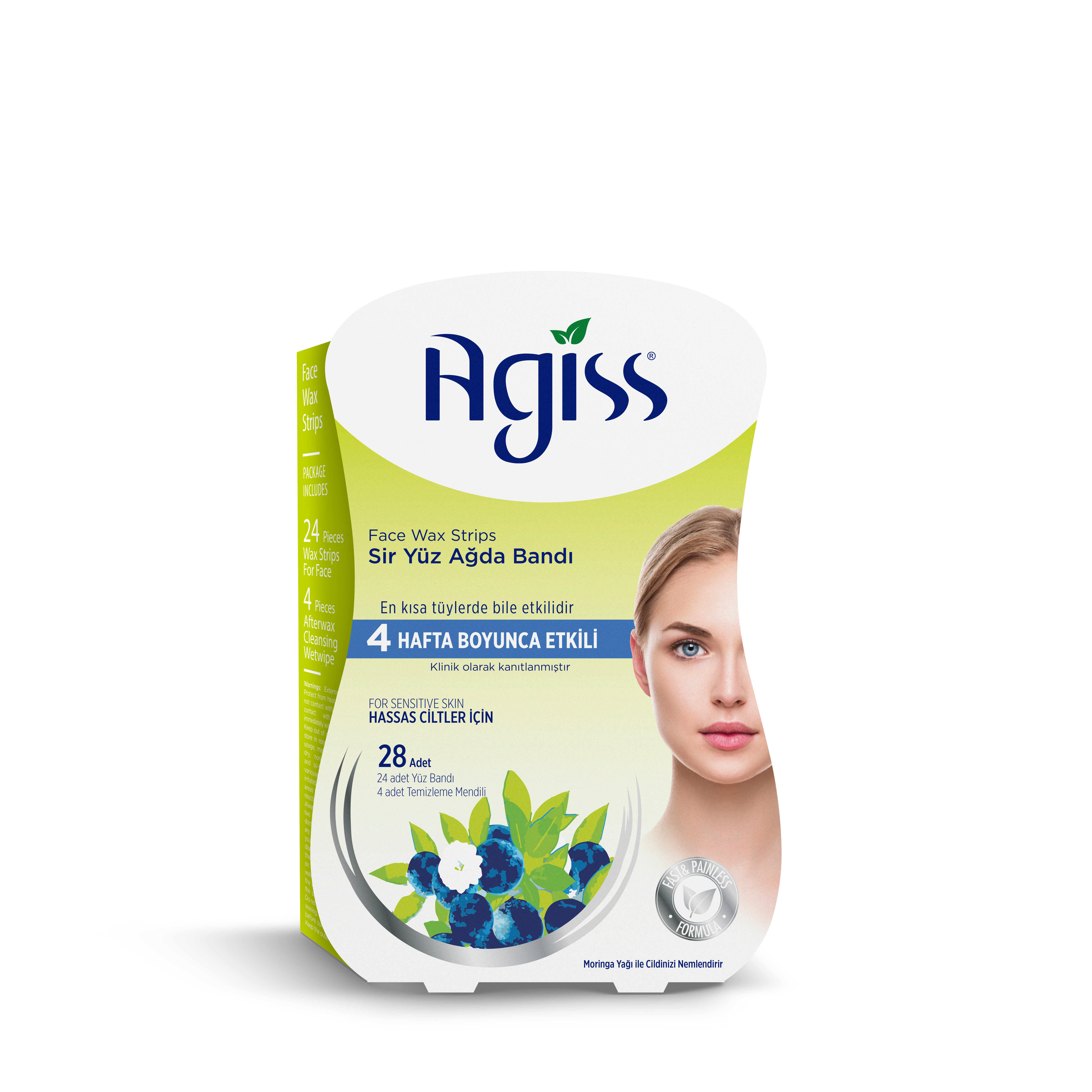 Agiss Sir Ağda Bandı Yüz Bölgesi 28 ad. Hassas Ciltler