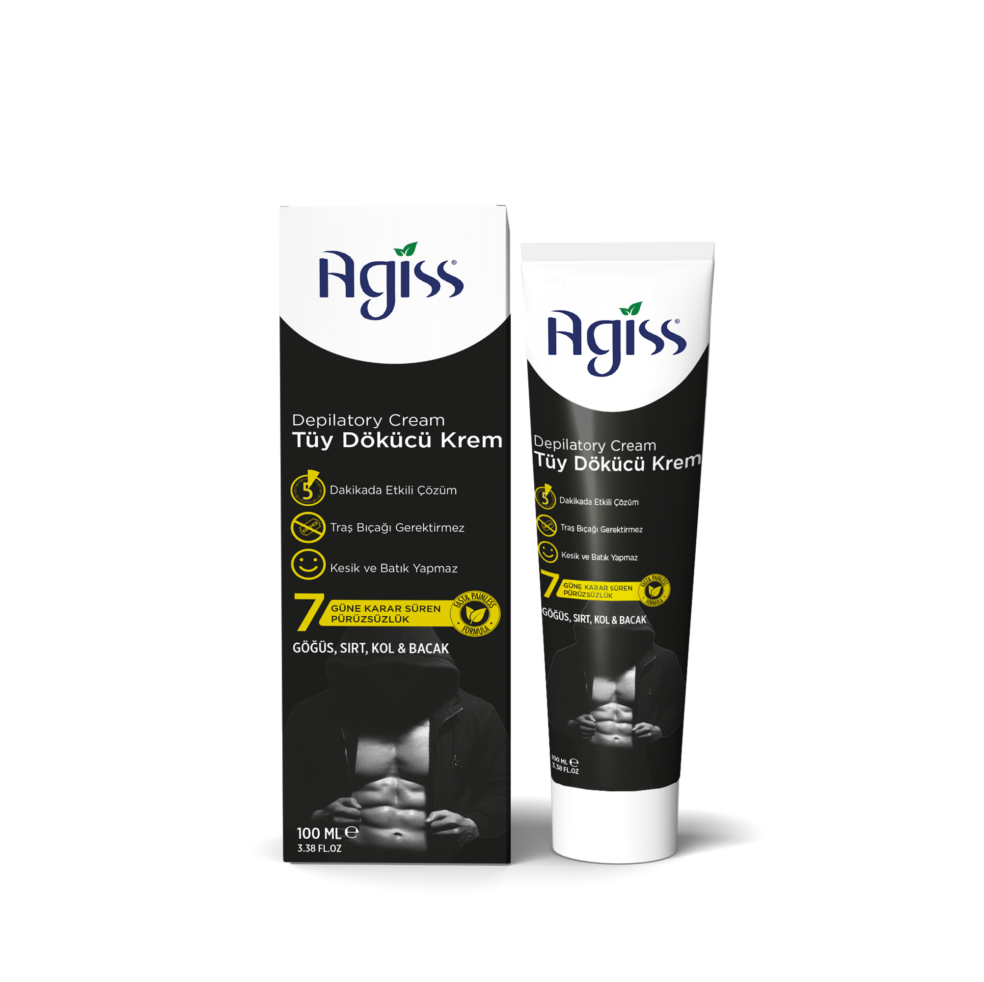 Agiss Tüy Dökücü Krem (Erkek ) 100ml.