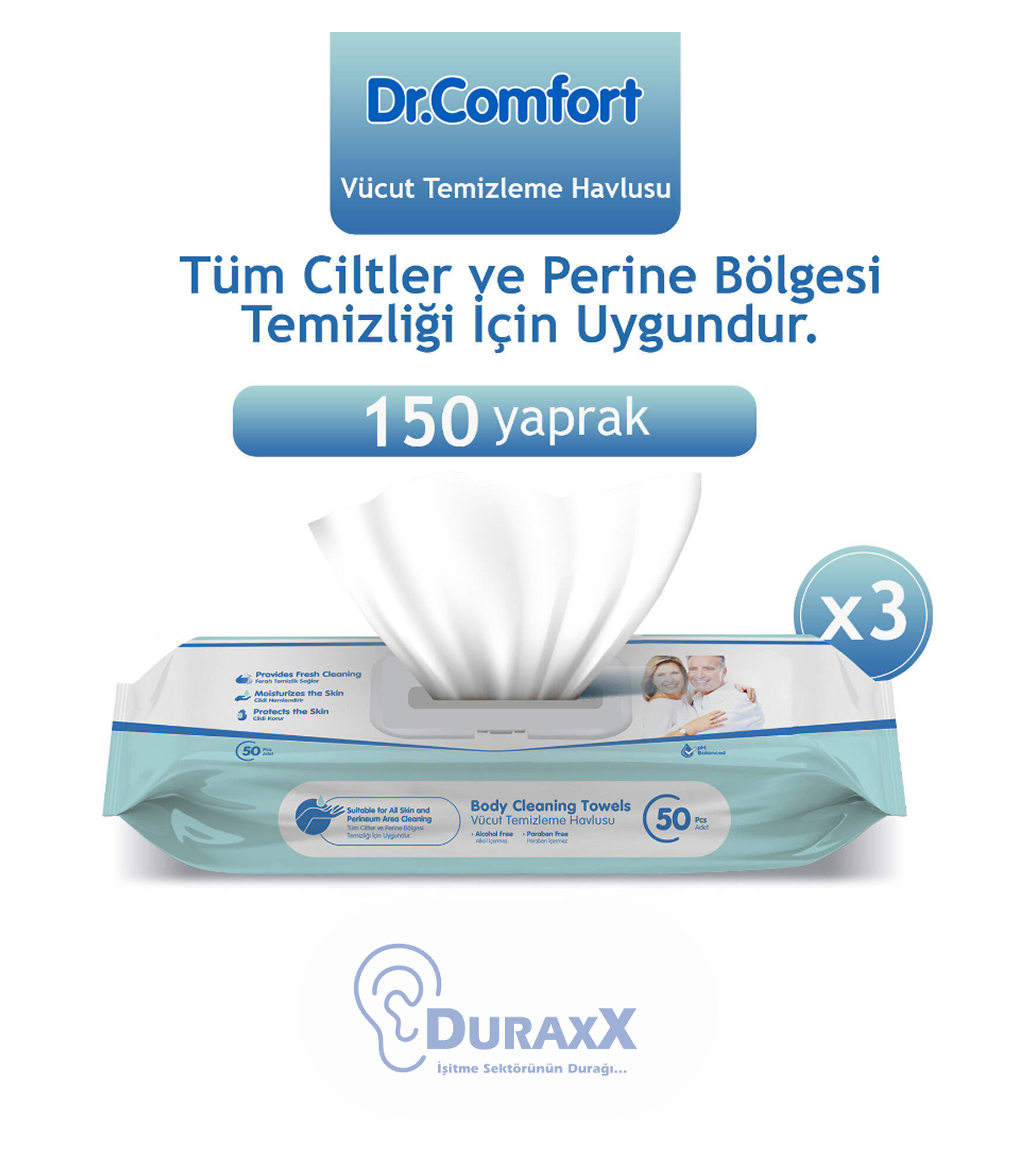Dr.comfort Perine Ve Vücüt Tem.havlusu