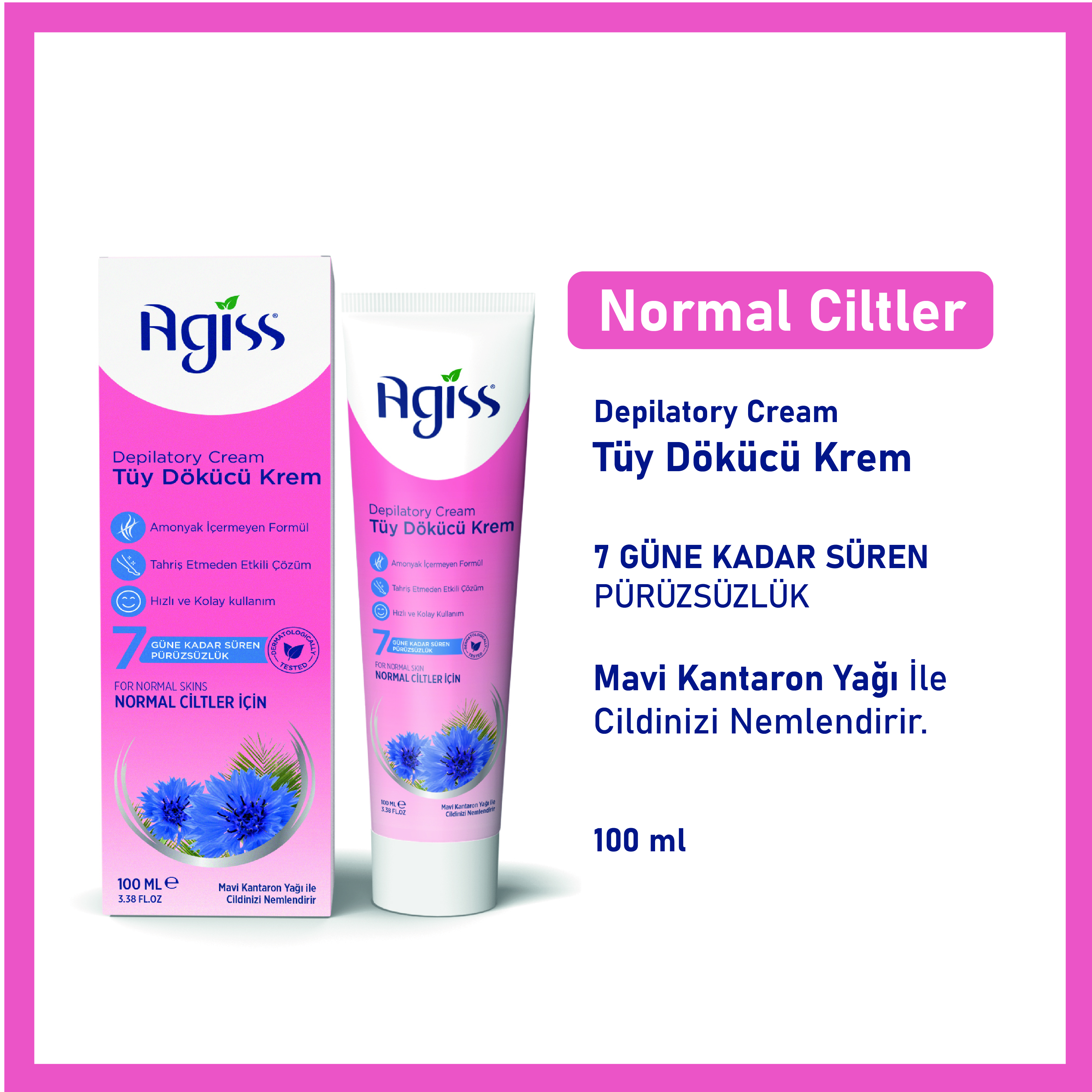 Agiss Tüy Dökücü Krem Normal Ciltler 100 ml. görsel 2