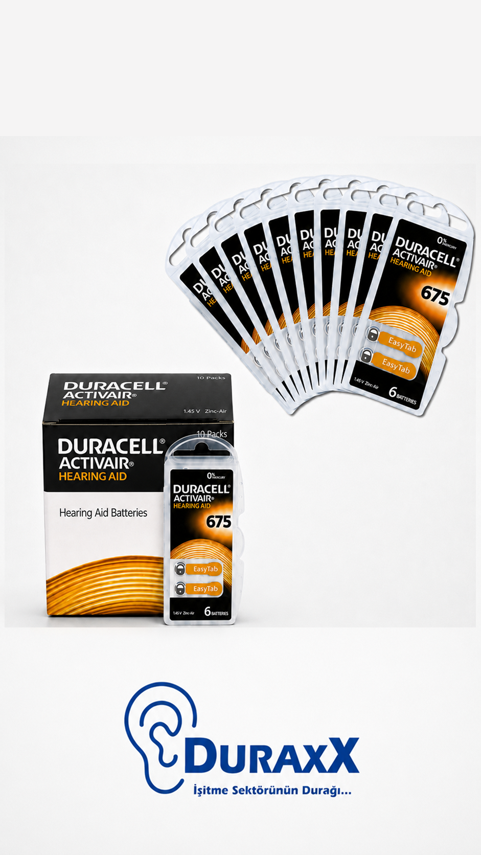 DURACELL 675 Activair İşitme Cihazı Pili (6'lı Paket)