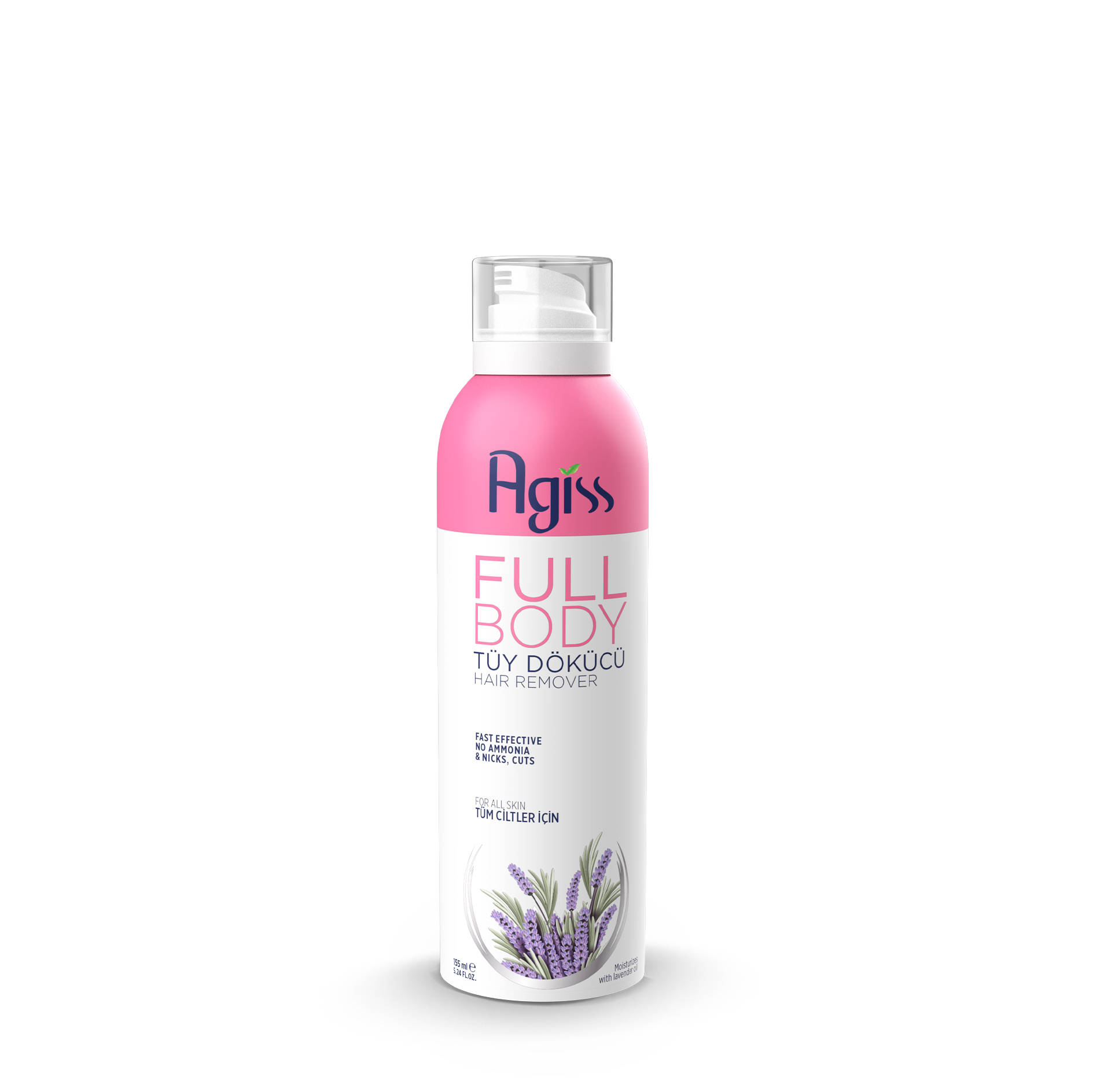 Agiss Tüy Dökücü Sprey FULL BODY Tüm Ciltler 155 ml.