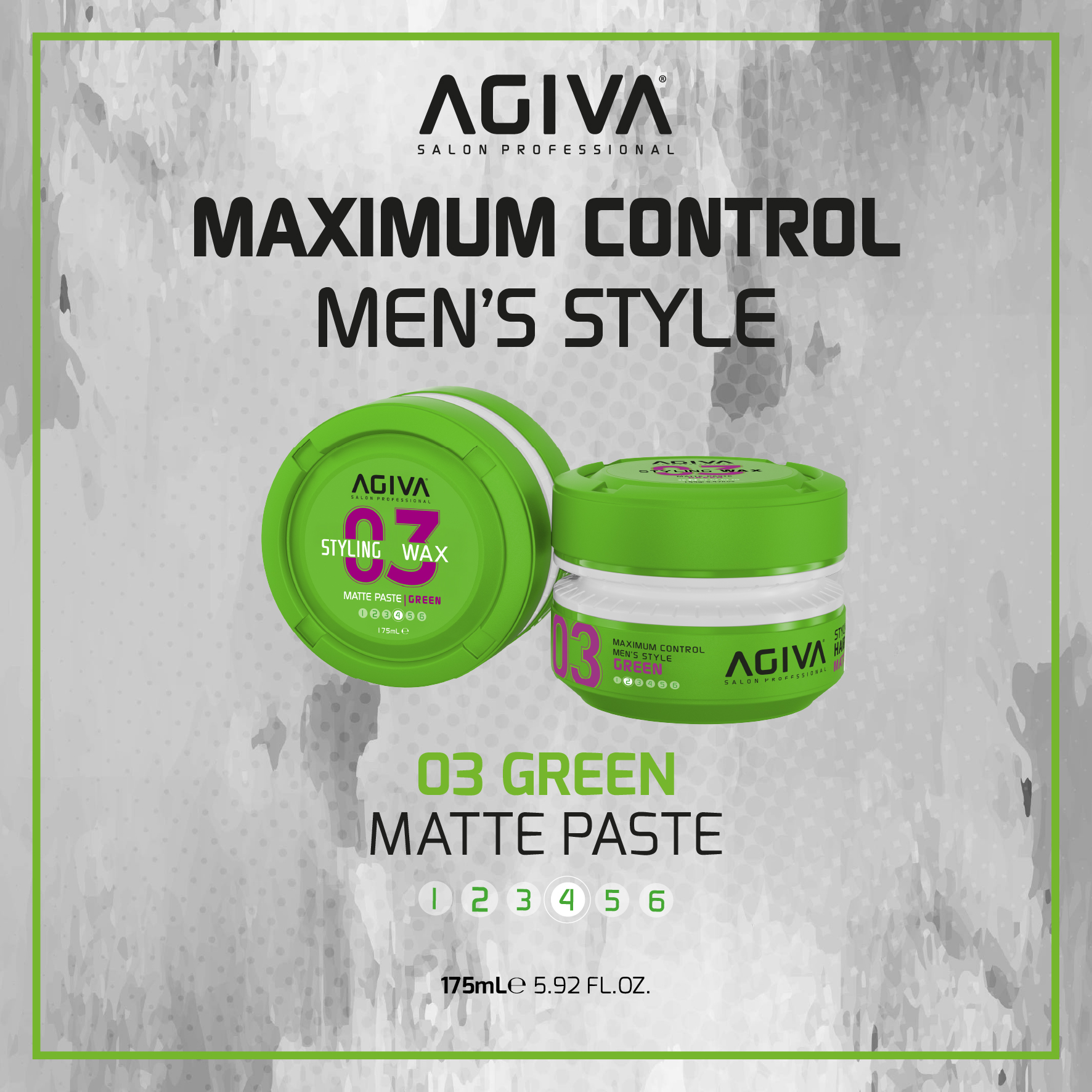 Agiva Hair Styling Aqua WAX MAT Yeşil 03 (155 ml.) görsel 2