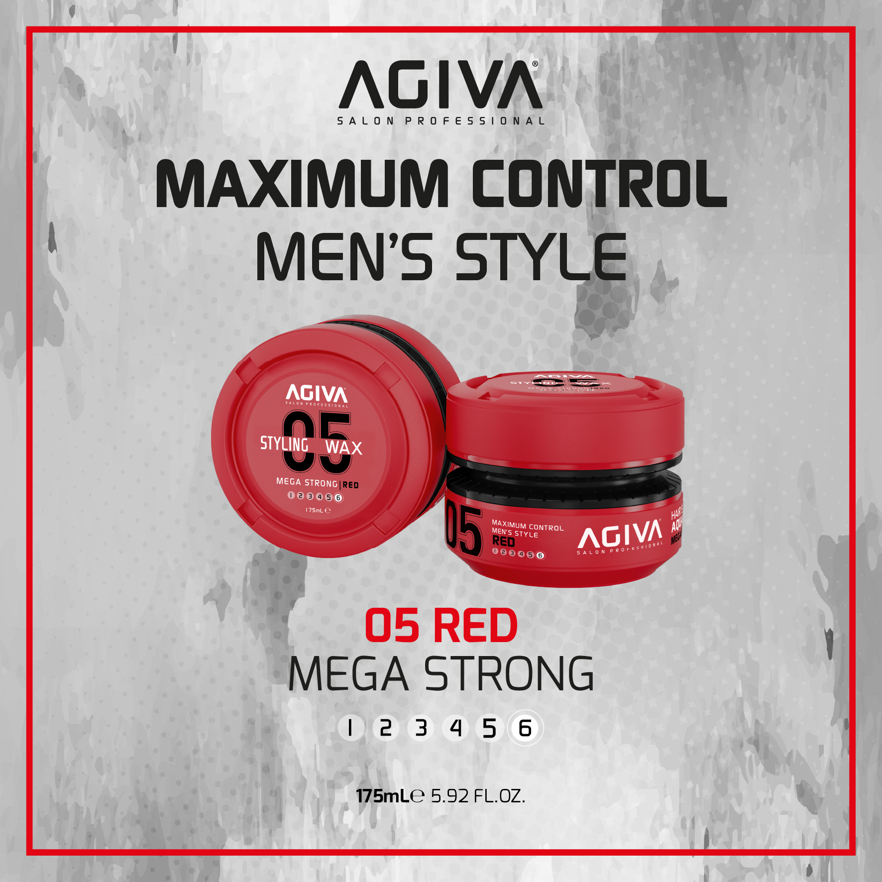 Agiva Hair Styling Aqua WAX Mega Strong Kırmızı 05 (155 ml.) görsel 2