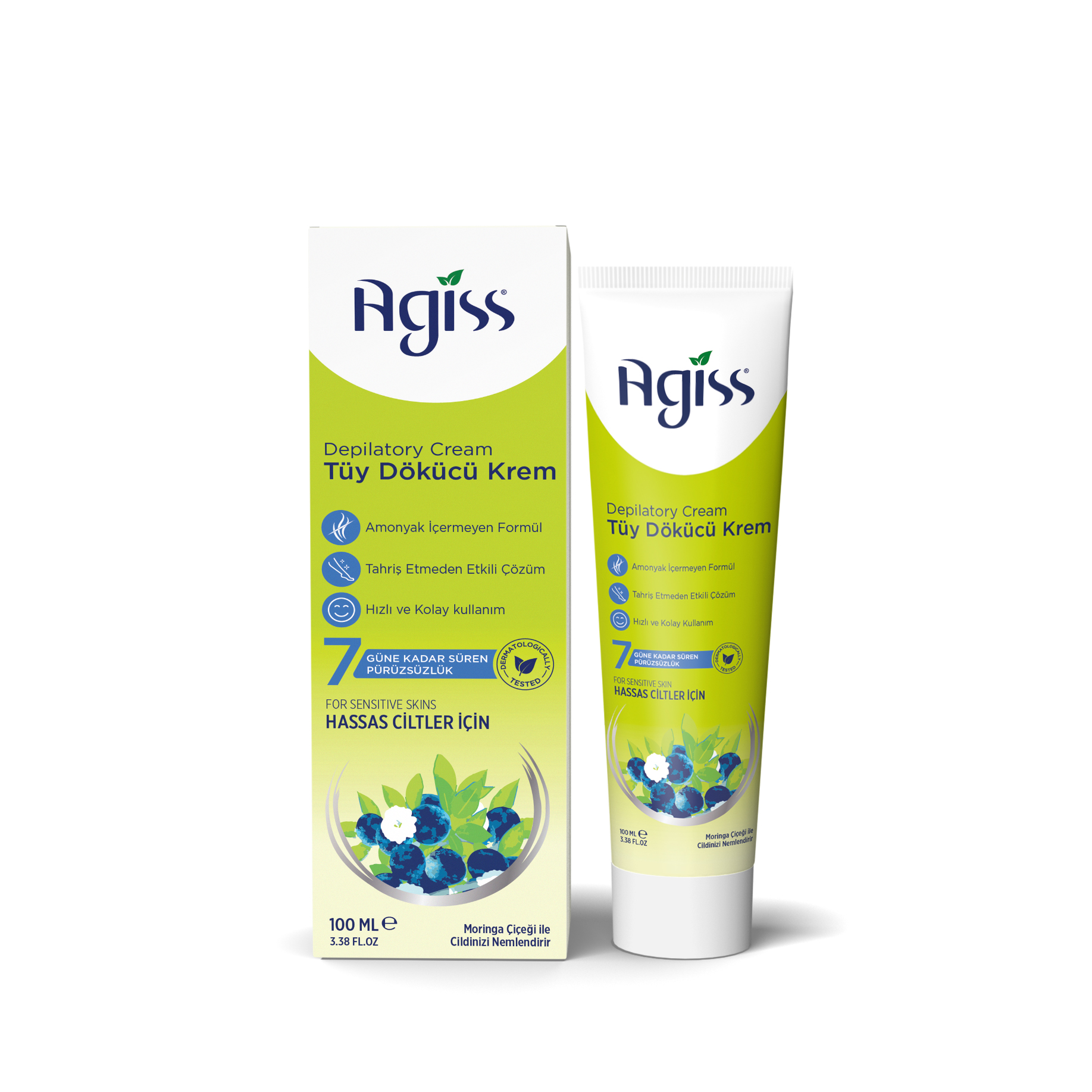 Agiss Tüy Dökücü Krem Hassas Ciltler 100 ml.