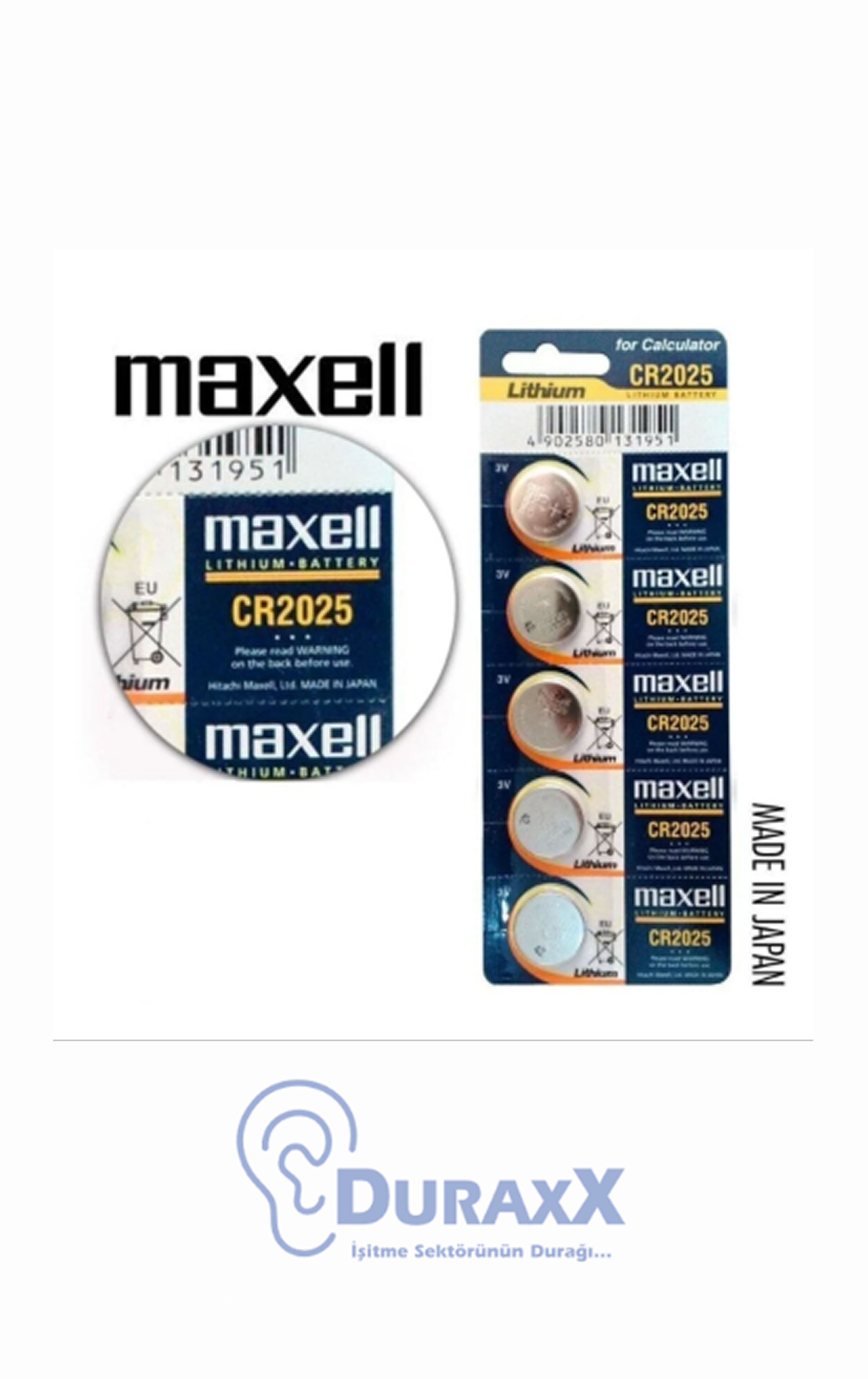 MAXELL 2025 LİTHİUM PİL