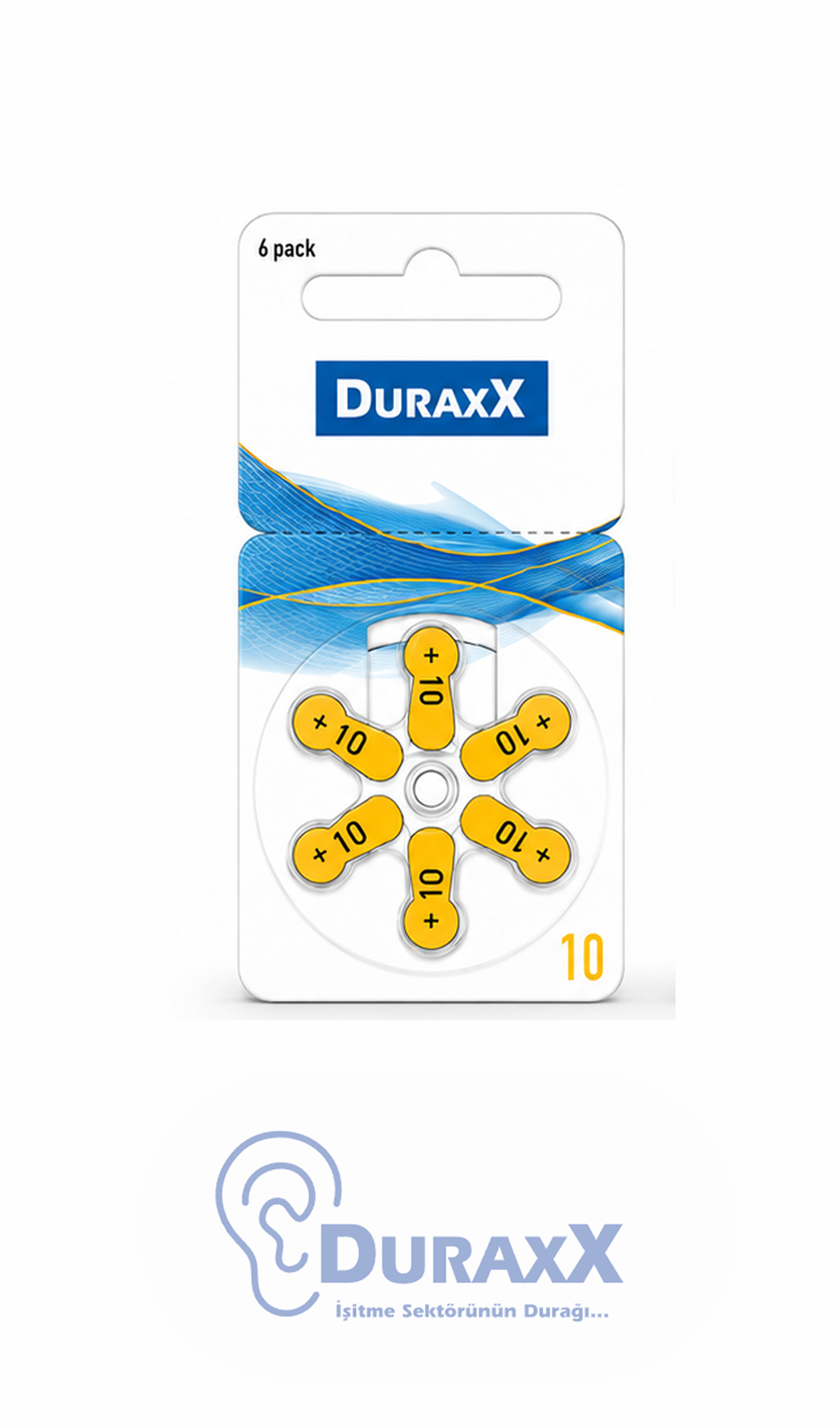 DURAXX 10 İŞİTME Cihazı Pili (6'lı Paket)