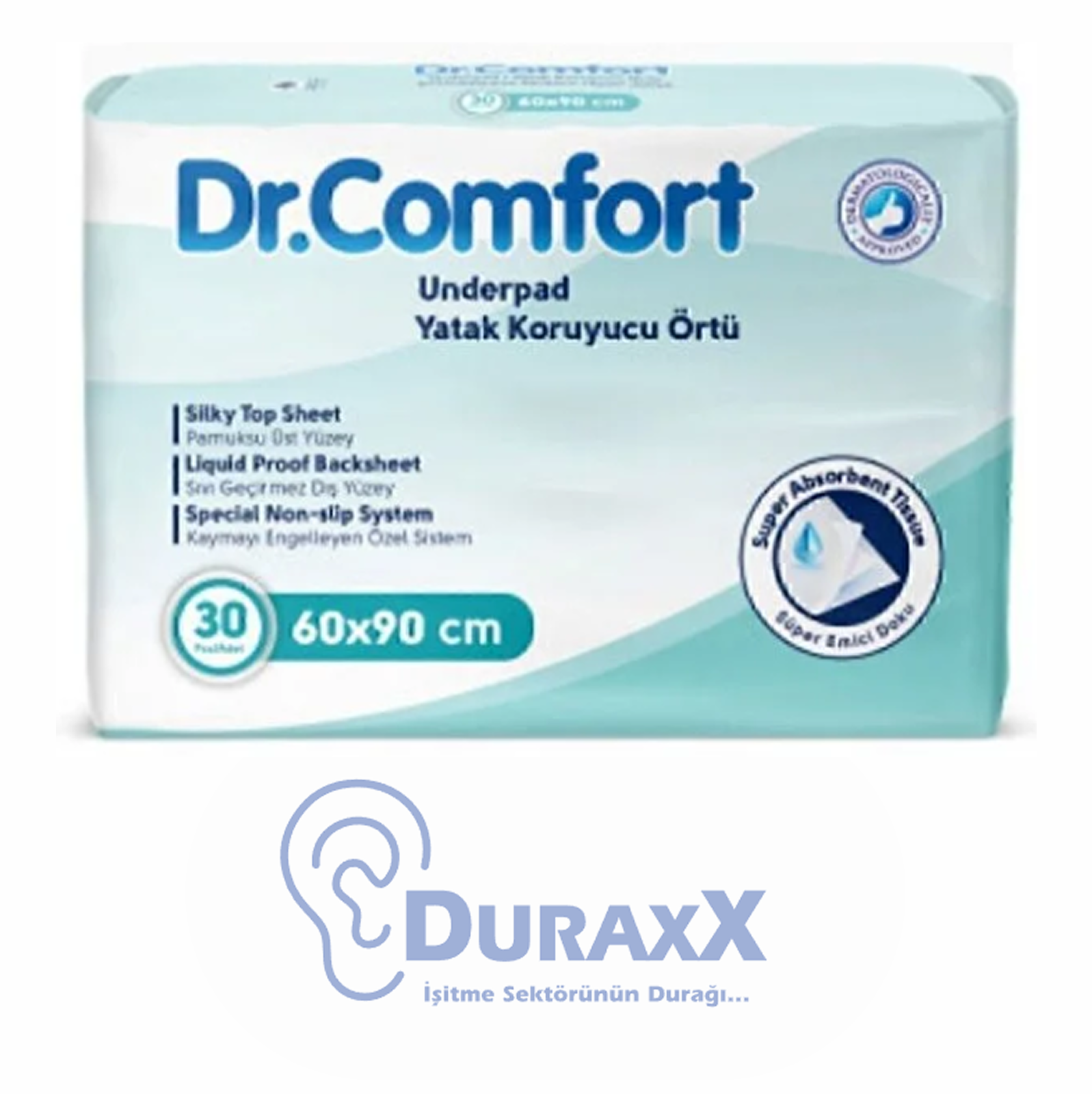 Dr.comfort 60*90 Yatak Örtüsü 30 Lu