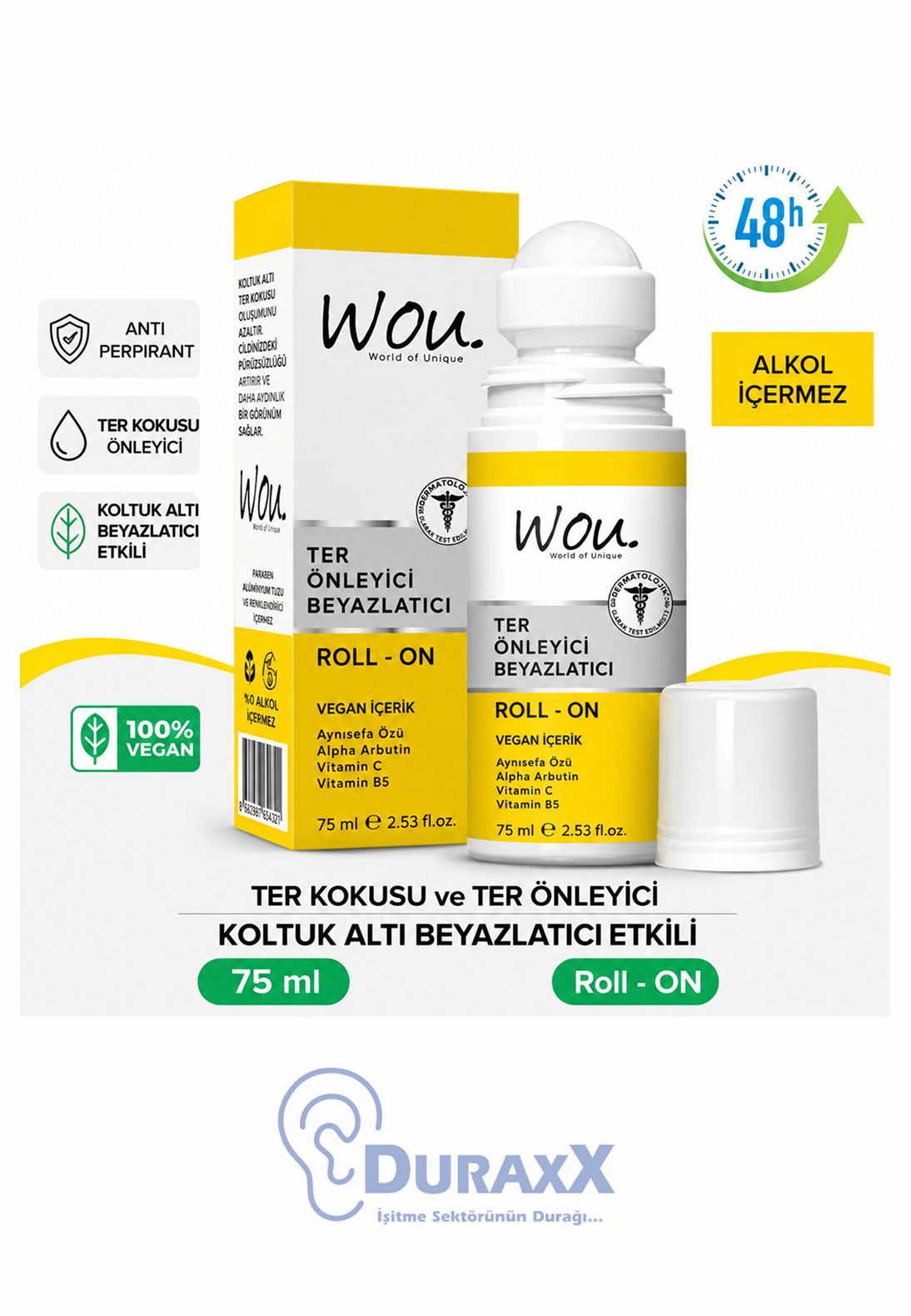 Wou Ter Önleyici Roll On 75 ml.