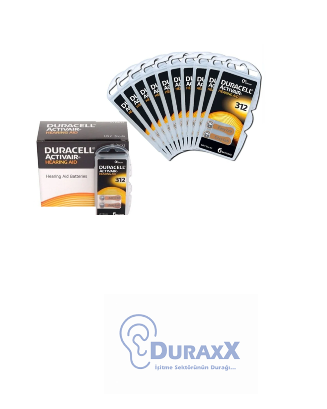DURACELL 312 Activair İşitme Cihazı Pili (6'lı Paket)