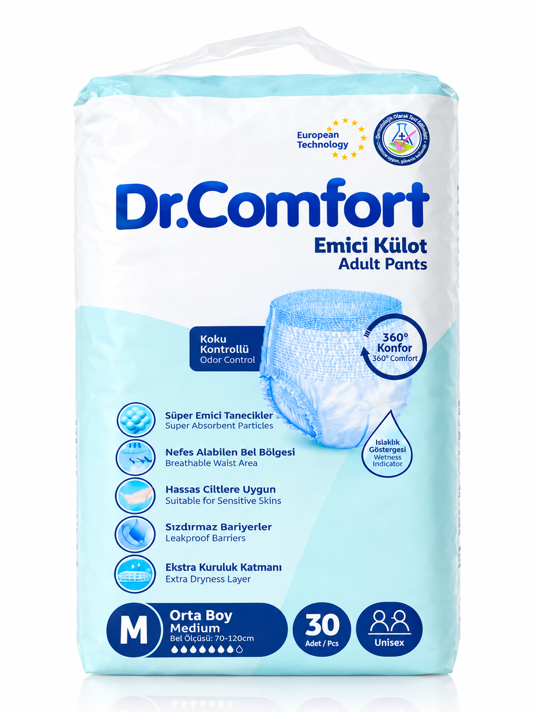 Dr. Comfort Emici Külot Medium 30'lu