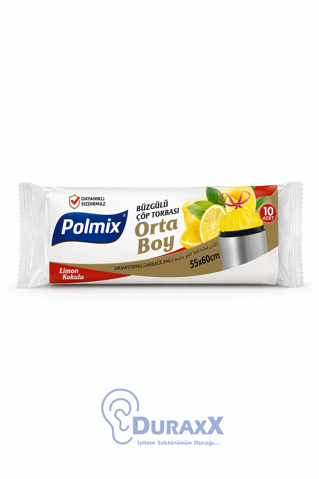Polmix Çöp Poşeti Orta Boy Limon Kokulu (55x60)