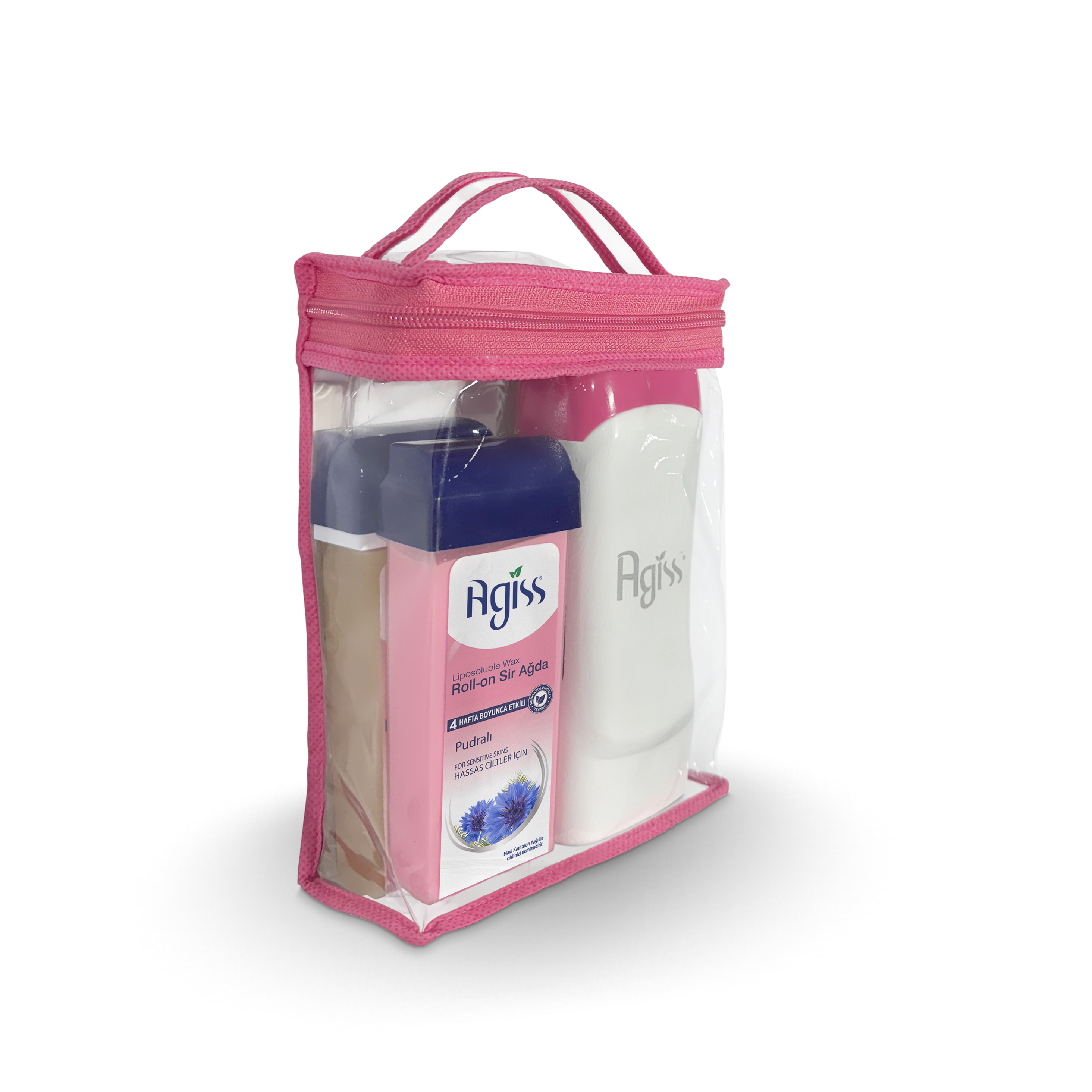 Agiss Sir Ağda Isıtıcılı Roll-On Set çantalı