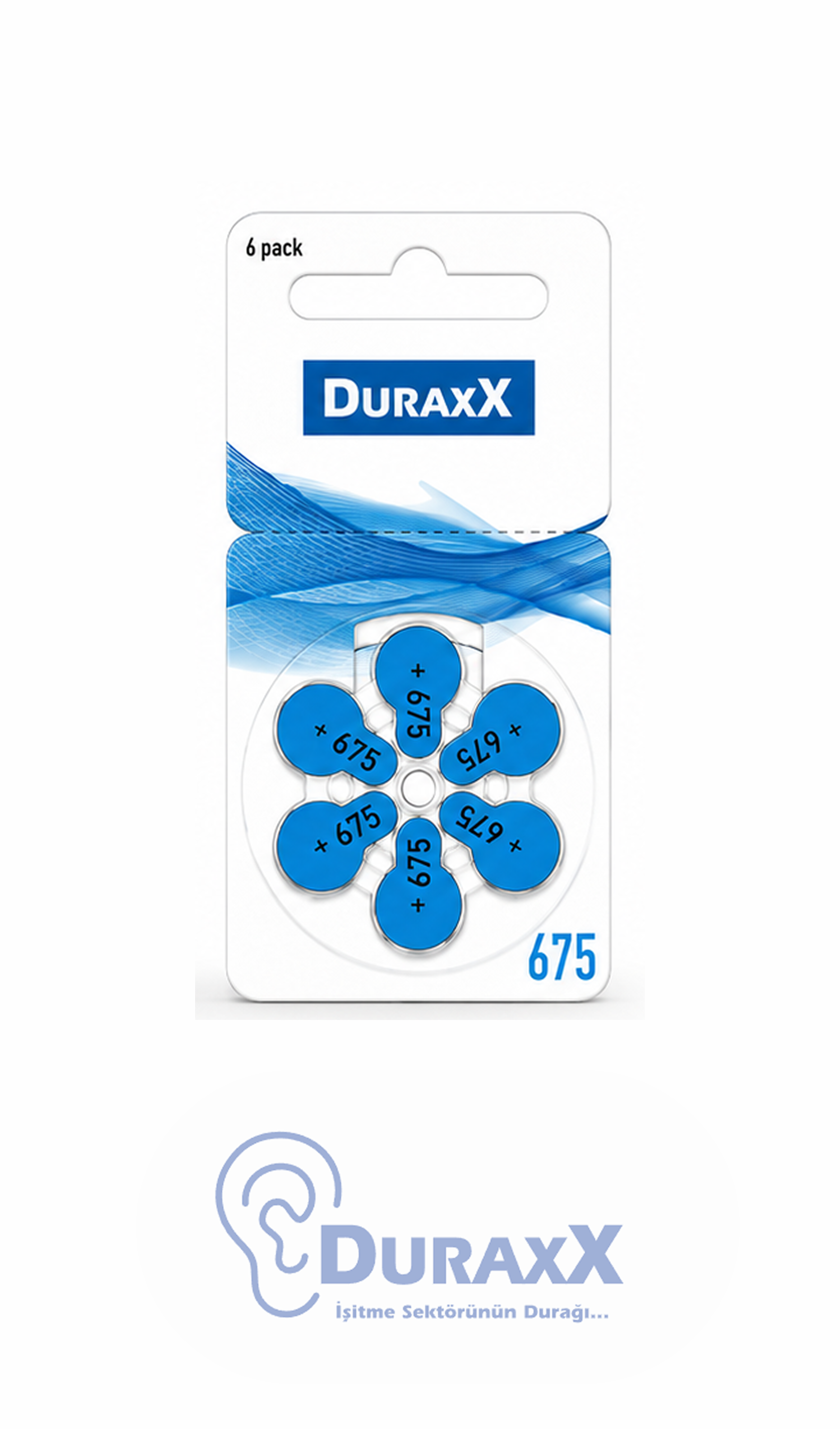 DURAXX 675 İşitme Cihazı Pili (6'lı Paket)