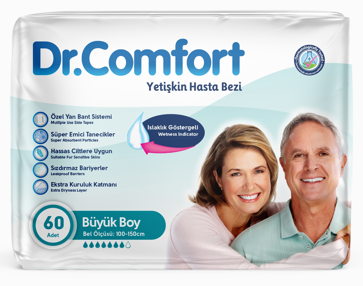 Dr. Comfort Hasta Bezi 30'lu Large 2 paket 60 adet