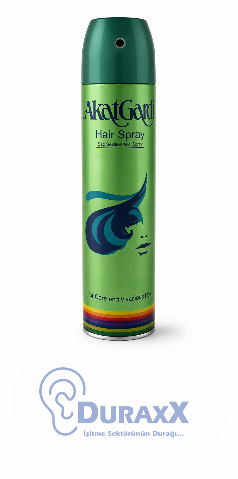 Akat Gardi Saç Spreyi 01 Yeşil 180 ml.