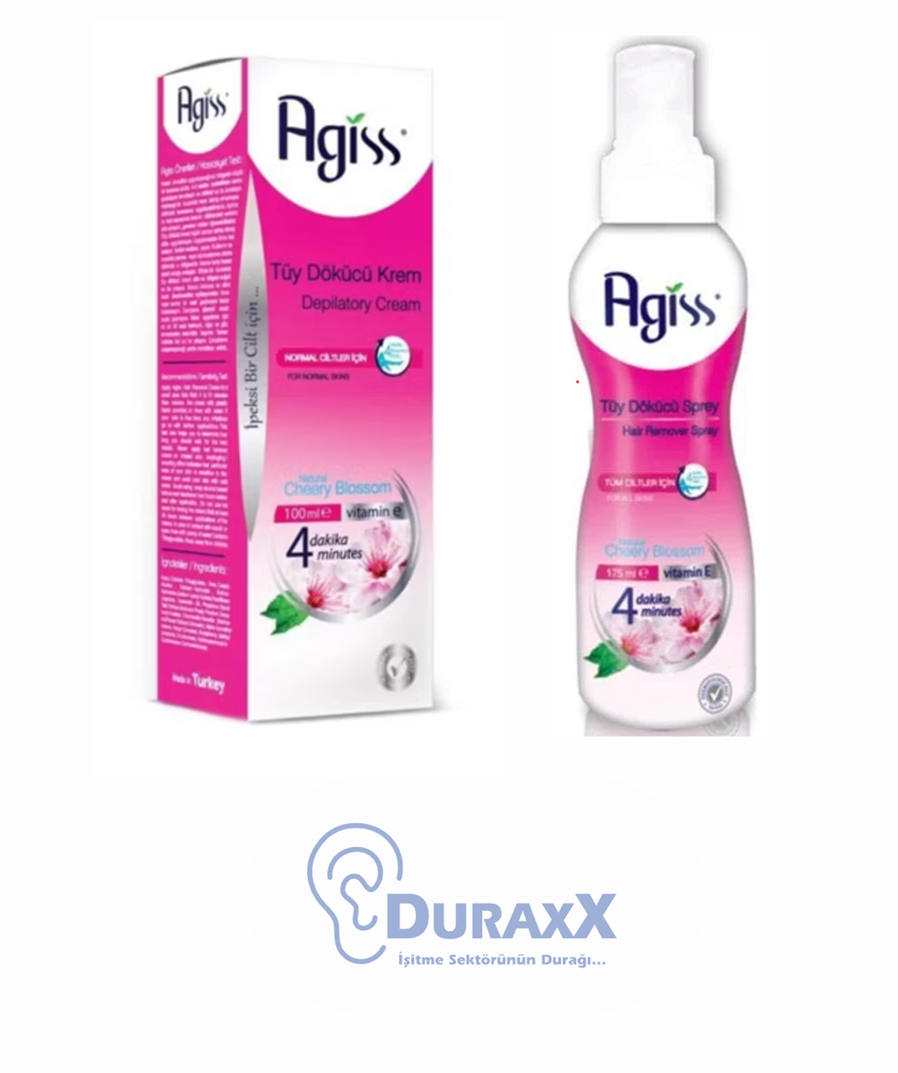 Agiss Tüy Dökücü Krem sprey (Gazsız ) (Kadın) 175 ml.