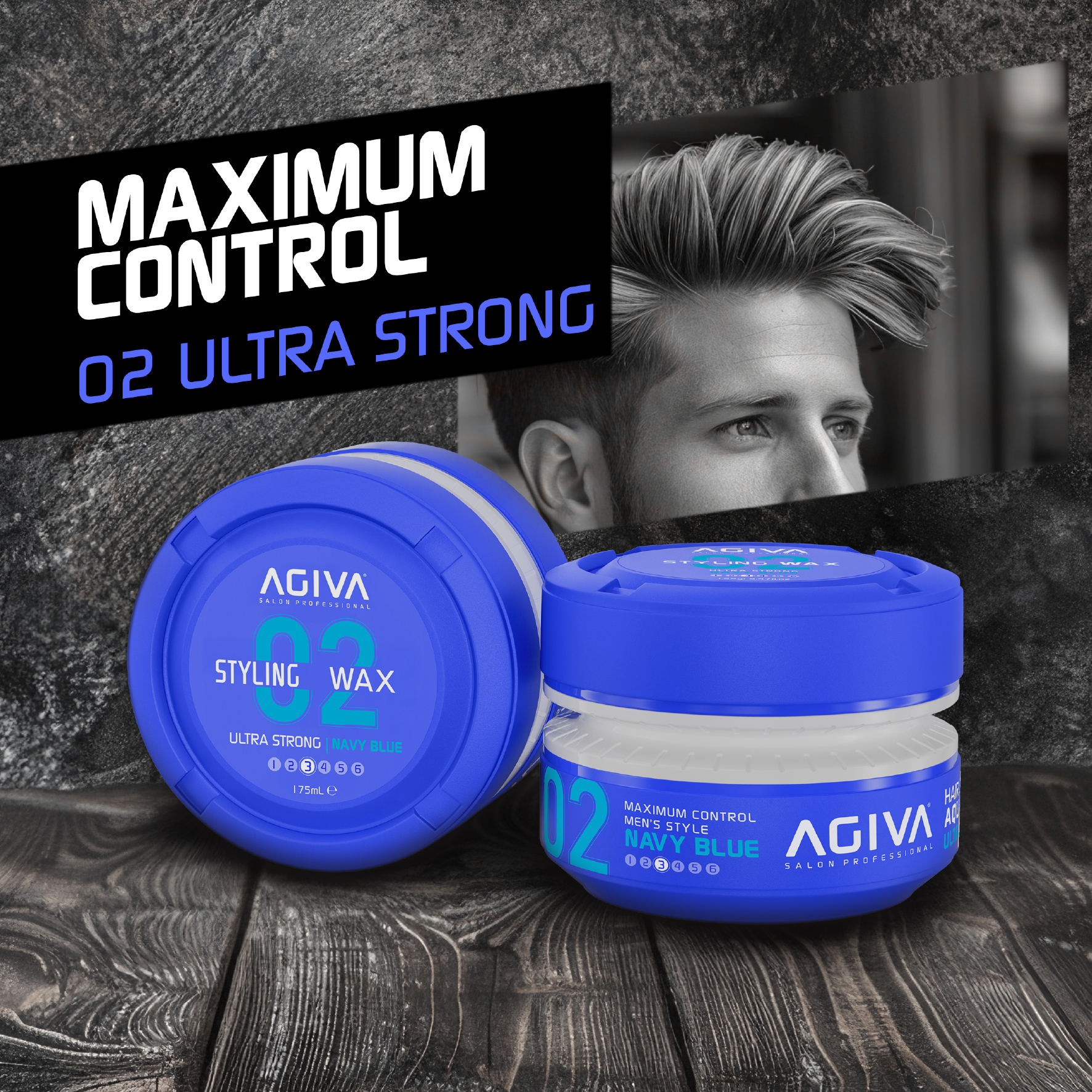 Agiva Hair Styling Aqua WAX Ultra Strong Mavi 02 (155 ml.) görsel 3
