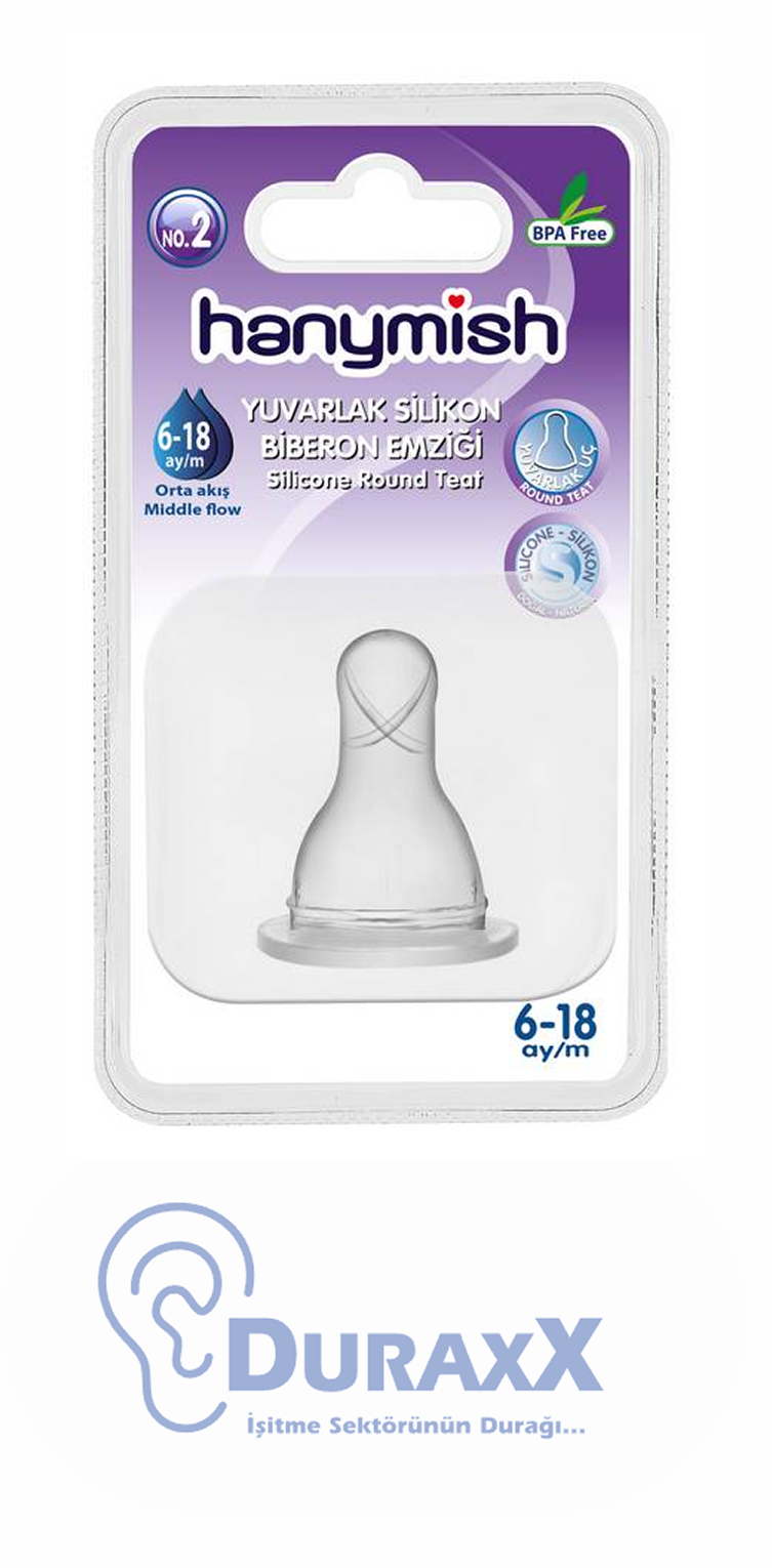 Hanymish 461 Silikon Biberon Emziği 2 NO