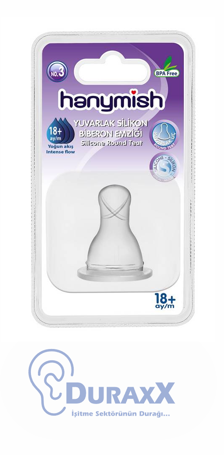 Hanymish 462 Silikon Biberon Emziği 3 NO