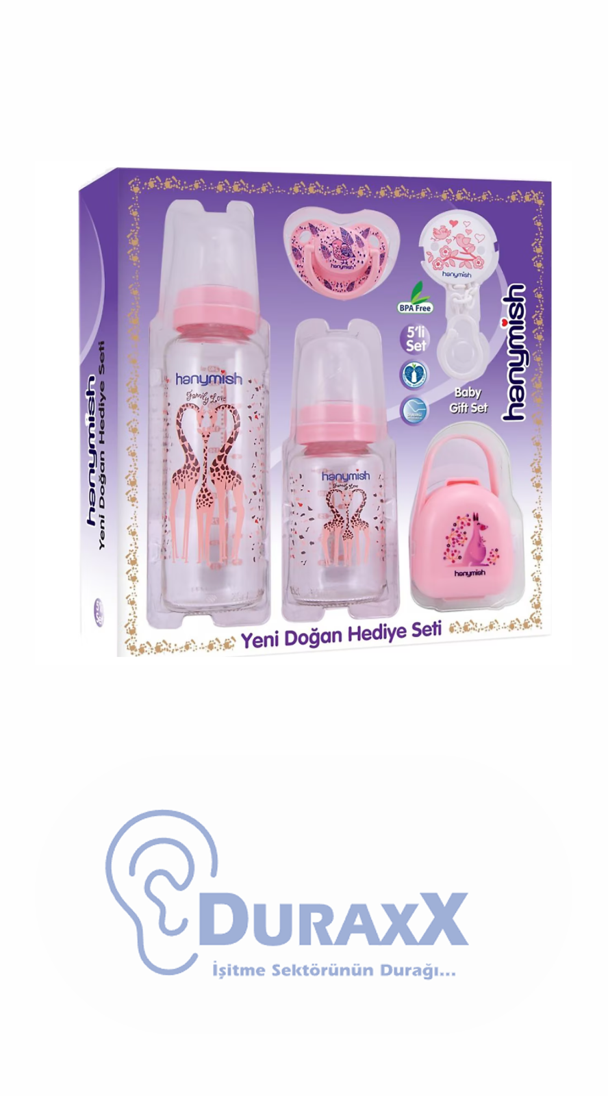 Hanymish 650 Hediye Set Pembe