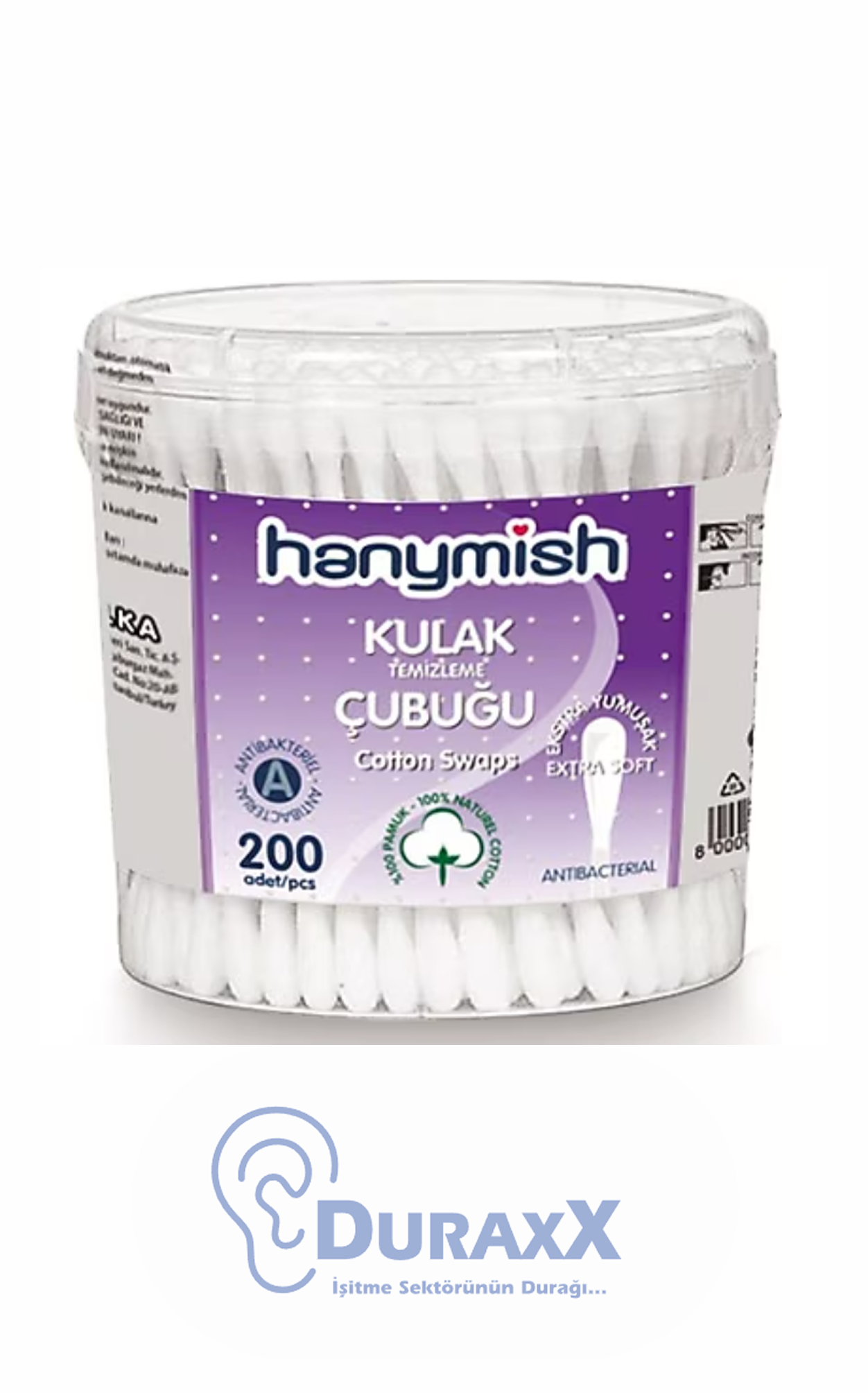Hanymish 921 Pamuklu Kulak Çubuğu 200 Lü